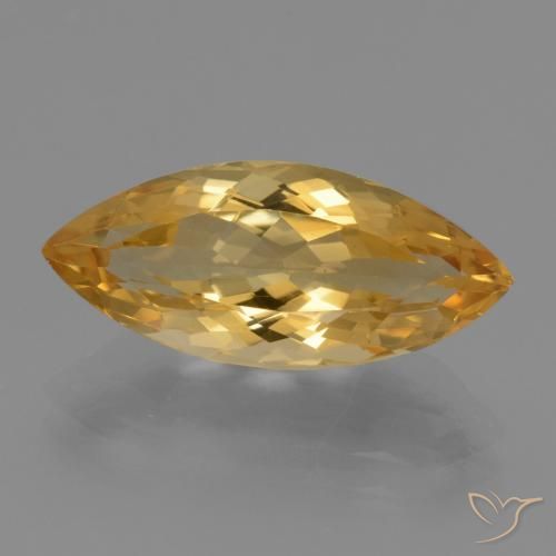 5.41ct Natural Naranja dorado intenso Citrino, Marquesa, VVS