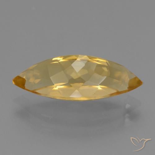 Citrino Naranja dorado intenso natural de 5.41 ct, Marquesa, VVS