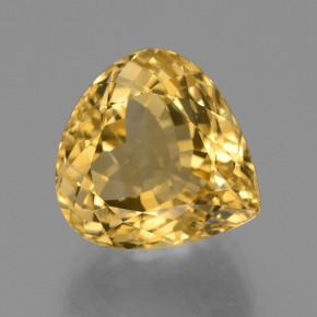 Citrino dorado natural de 10,25 ct, en forma de pera, VVS