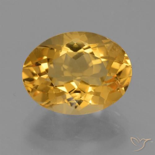 4.42ct Natural Naranja dorado intenso Citrino, Ovalada, VS