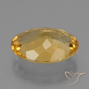 Citrino Dorado oscuro natural de 4.63 ct, Ovalada, VVS