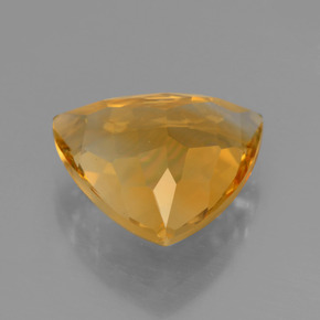 Citrino Dorado oscuro medio natural de 3.94 ct, Trillón, VVS