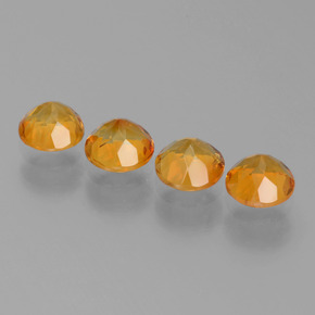 Gemas de citrino amarillo natural de 1,87 ct, corte redondo, VVS-VS