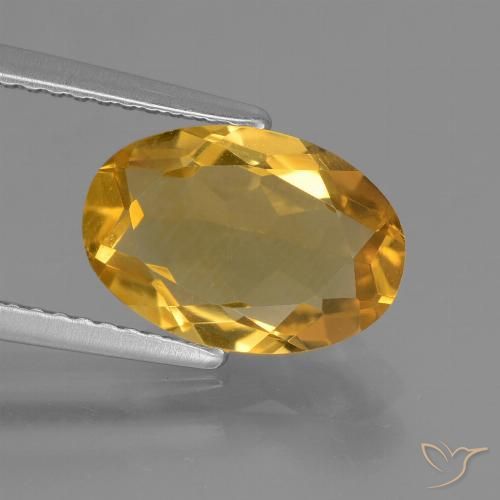 2.51ct Natural Naranja dorado intenso Citrino, Ovalada, VVS-VS
