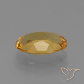 Citrino Naranja dorado intenso natural de 2.51 ct, Ovalada, VVS-VS