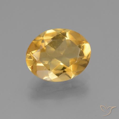 2.93ct Natural Naranja dorado intenso Citrino, Ovalada, VVS-VS