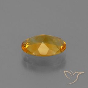 Citrino Dorado naranja intenso natural de 1.89 ct, Ovalada, VVS-VS