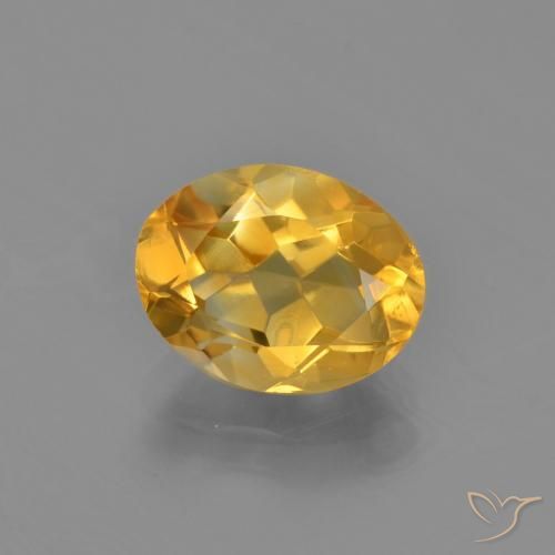 2.41ct Natural Naranja dorado intenso Citrino, Ovalada, VVS-VS
