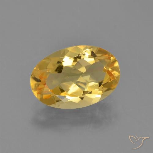 2.55ct Natural Dorado Citrino, Ovalada, VVS-VS