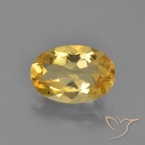 Citrino Dorado natural de 2.55 ct, Ovalada, VVS-VS