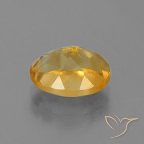 Citrino Naranja dorado intenso natural de 3.54 ct, Ovalada, VVS-VS