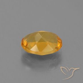 Citrino Dorado naranja intenso natural de 2.11 ct, Ovalada, VVS-VS