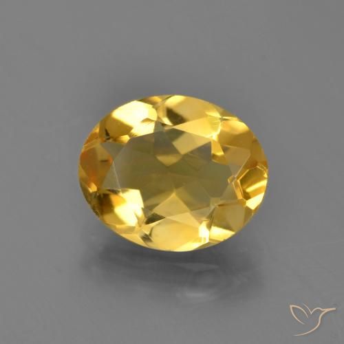2.76ct Natural Naranja dorado intenso Citrino, Ovalada, VVS-VS