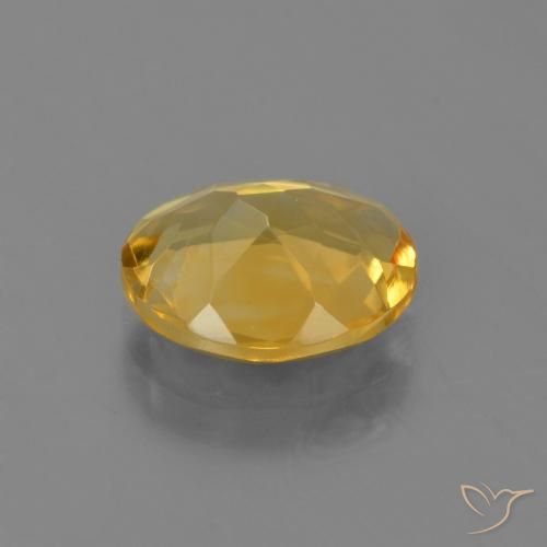 Citrino Naranja dorado intenso natural de 2.76 ct, Ovalada, VVS-VS