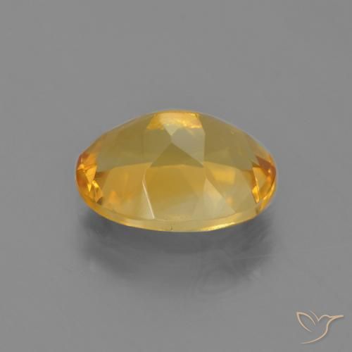 Citrino Dorado oscuro natural de 3.05 ct, Ovalada, VVS-VS