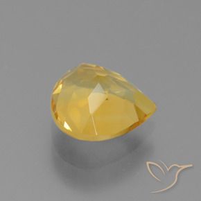 Citrino Dorado oscuro medio natural de 2.40 ct, En forma de pera, VVS-VS