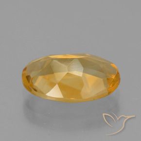 Citrino Naranja dorado intenso natural de 2.43 ct, Ovalada, VVS-VS