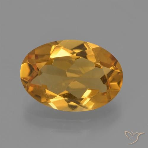 2.51ct Natural Dorado naranja Citrino, Ovalada, VVS-VS