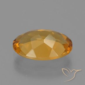 Citrino Dorado naranja natural de 2.51 ct, Ovalada, VVS-VS