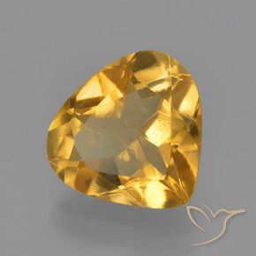 Citrino Naranja dorado intenso natural de 1.80 ct, En forma de pera, VVS-VS