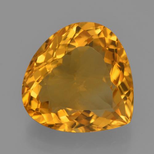 7.44ct Natural Dorado naranja oscuro Citrino, En forma de pera, VVS-VS