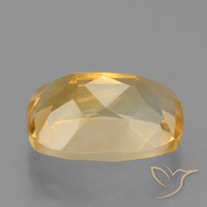 Citrino Dorado-naranja claro natural de 7.20 ct, Corte Cojín, VS