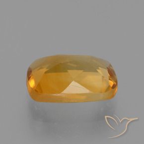 Citrino Naranja medio natural de 2.27 ct, Forma Cojín, VVS-VS