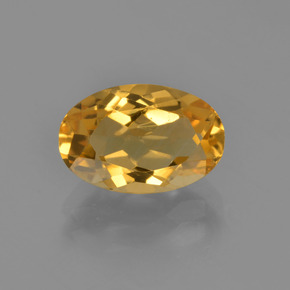 Citrino oro natural de 2,61 ct, corte óvalo, VVS-VS