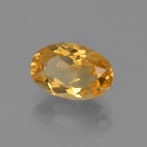 Citrino oro natural de 2,61 ct, corte óvalo, VVS-VS