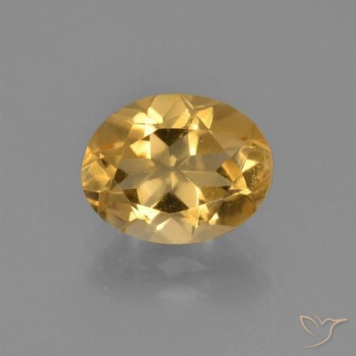 1.90ct Natural Naranja medio Citrino, Ovalada, VVS-VS