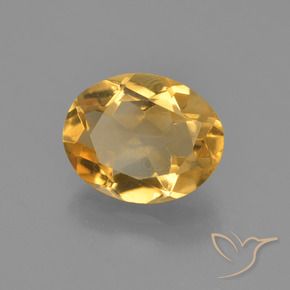 Citrino Dorado naranja natural de 2.12 ct, Ovalada, VVS-VS