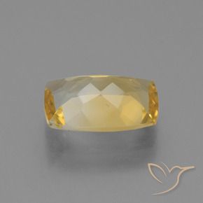 Citrino Dorado medio natural de 2.97 ct, Forma Cojín, VVS-VS