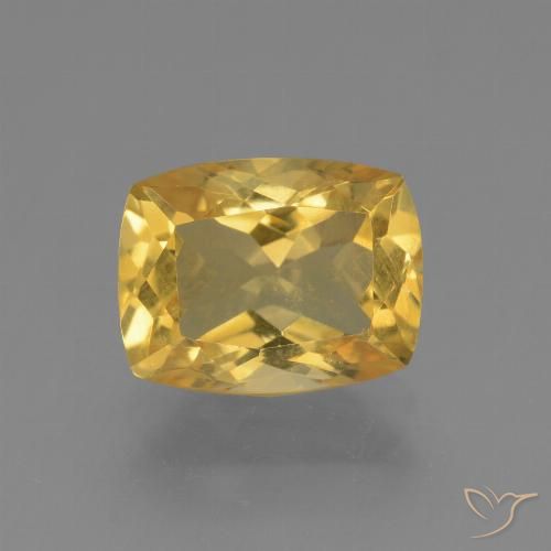 3.72ct Natural Dorado Citrino, Forma Cojín, VVS-VS