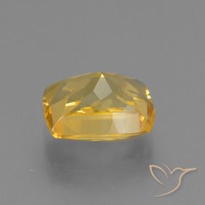 Citrino Dorado natural de 3.72 ct, Forma Cojín, VVS-VS