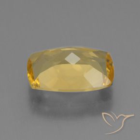 Citrino Dorado natural de 3.63 ct, Forma Cojín, VVS-VS