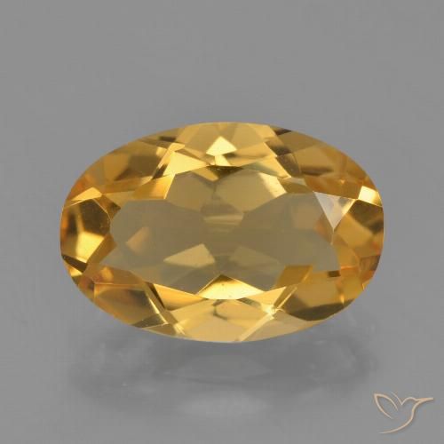 2.75ct Natural Naranja dorado intenso Citrino, Ovalada, VVS-VS