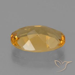 Citrino Naranja dorado intenso natural de 2.75 ct, Ovalada, VVS-VS