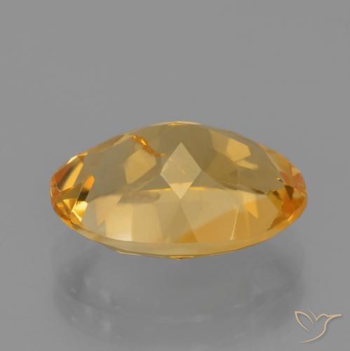 Citrino Dorado naranja oscuro natural de 3.75 ct, Ovalada, VS