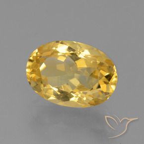 Citrino Dorado natural de 4.56 ct, Ovalada, VVS-VS
