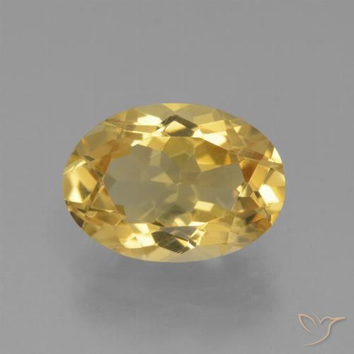 3.88ct Natural Dorado claro medio Citrino, Ovalada, VVS-VS