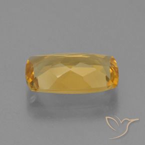 Citrino Dorado oscuro medio natural de 2.30 ct, Forma Cojín, VVS-VS