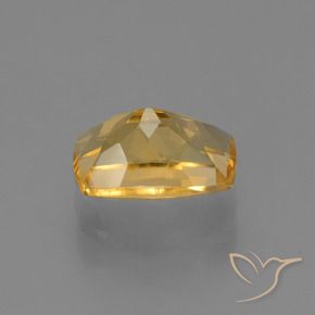 Citrino Dorado oscuro medio natural de 2.84 ct, Forma Cojín, VVS-VS
