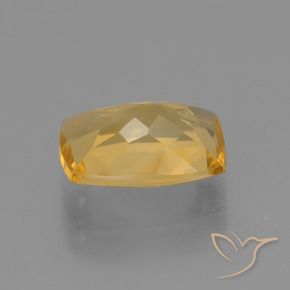 Citrino Dorado oscuro medio natural de 3.50 ct, Forma Cojín, VVS