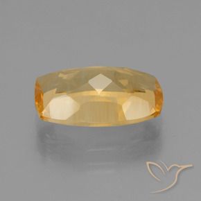Citrino Naranja dorado intenso natural de 3.56 ct, Forma Cojín, VVS-VS