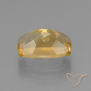 Citrino Naranja dorado intenso natural de 4.12 ct, Forma Cojín, VVS-VS