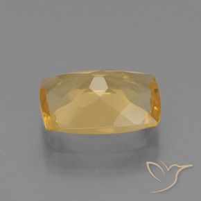 Citrino Dorado oscuro medio natural de 3.51 ct, Forma Cojín, VVS-VS