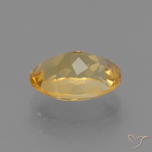 Citrino Dorado oscuro medio natural de 3.88 ct, Ovalada, VVS-VS