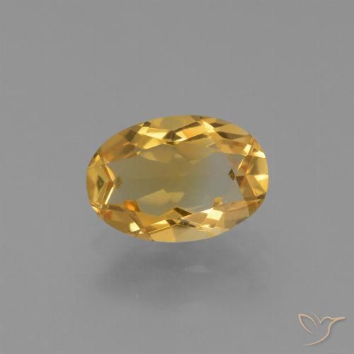2.09ct Natural Dorado naranja Citrino, Ovalada, VVS-VS