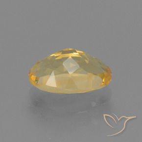 Citrino Dorado medio natural de 3.22 ct, Ovalada, VVS-VS