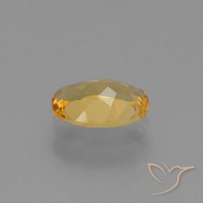 Citrino Dorado oscuro medio natural de 1.40 ct, Ovalada, VVS-VS